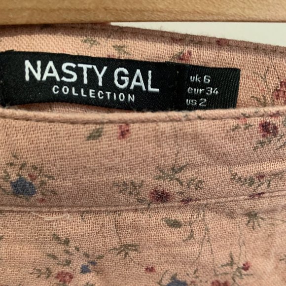 Nasty Gal Pink Floral Skirt - Picture 5 of 5